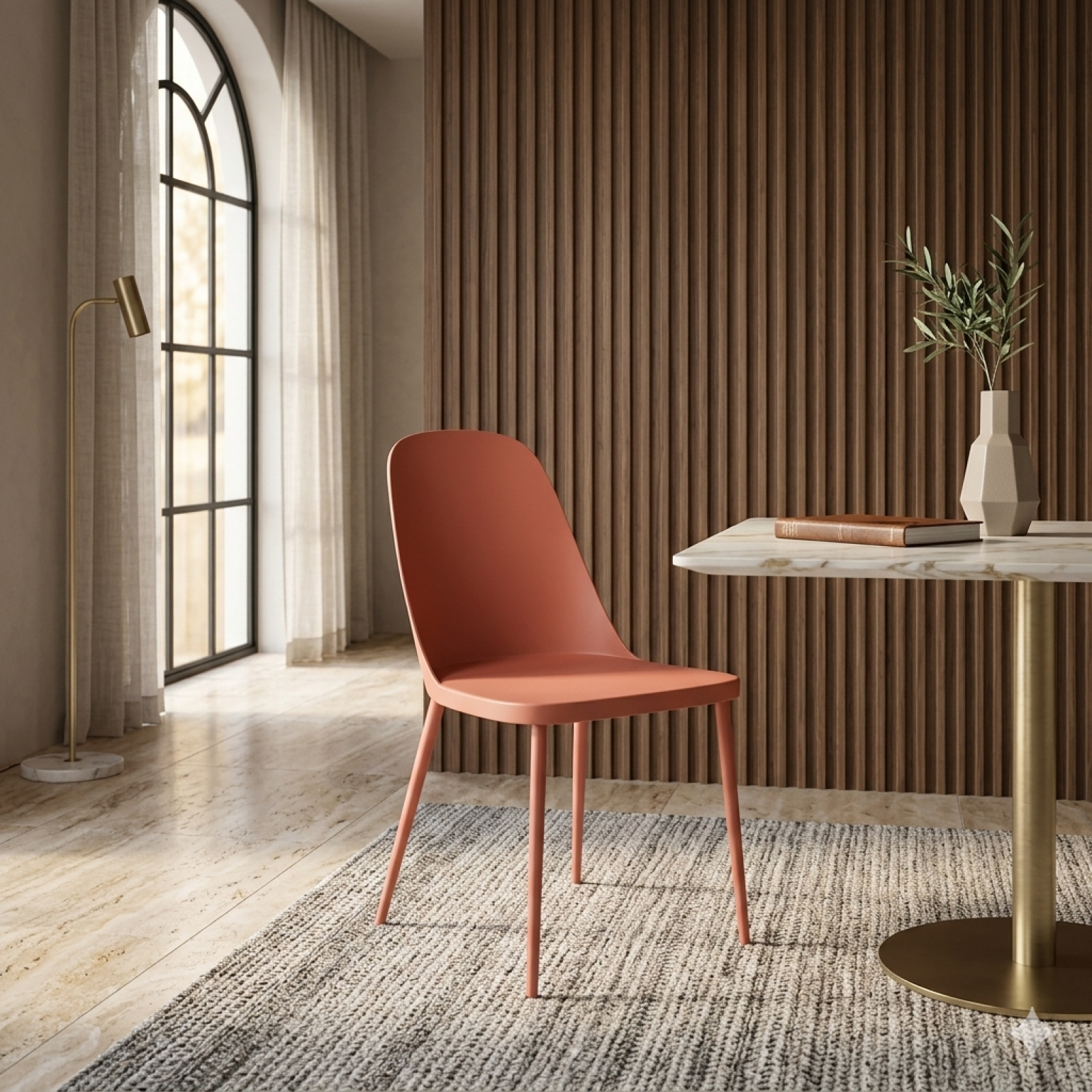 Sedia in polipropilene Rania Ruggine