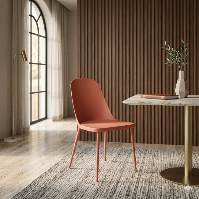 Sedia in polipropilene Rania Ruggine