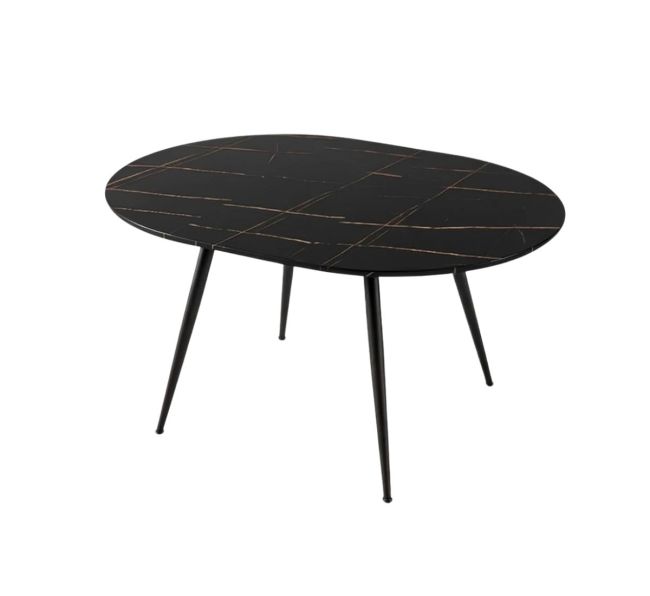 Tavolo tondo allungabile Aston Nero